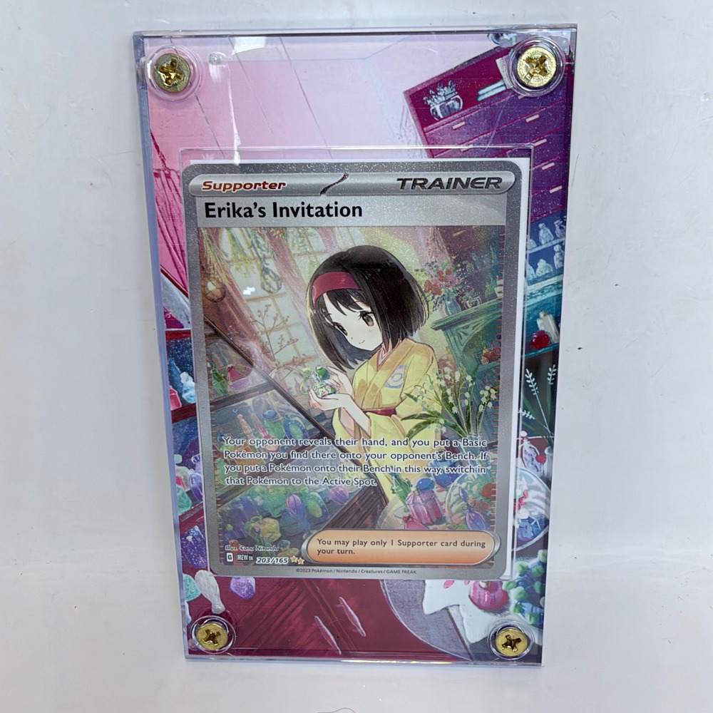 Pokemon Erika's Invitation 203/165 SIR Scarlet & Violet 151 Extended Art Case